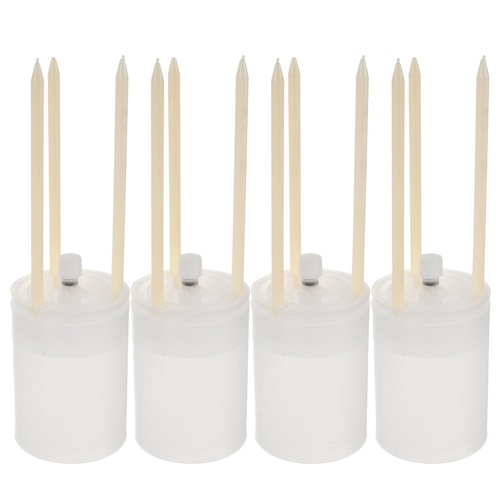 Lurrose Set di 4 vasi autoirriganti con Punta, gocciolatore a Flusso Regolabile per Piante su palo di Muschio, Dispositivo di irrigazione Automatico per Monstera, irrigatore per palo di Muschio