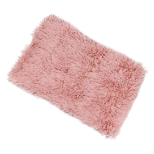 TOYANDONA 1Pc Warm Plush Pets Blanket Comfortable Dog Cat Sleep Mat Pink for Autumn Winter Soft Fleece for for Pets