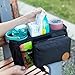 BABY OX CO. Universal Stroller Organizer with Insulated Cup Holders | Detachable Phone/Wipe Pouch & Shoulder Strap Stroller Caddy | Spacious, Fits Jogger, Umbrella, Travel & Pet Strollers
