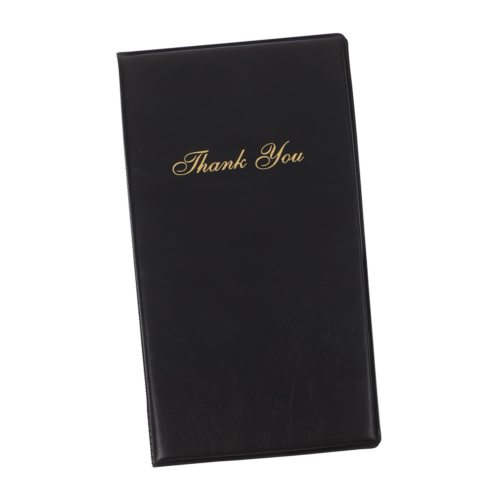 VILLCASE Restaurant Check Presenter Server Note Book Guest Check Card Holder Gold Thank You Card and Cover 5.25'' x 9'' for Waitresses