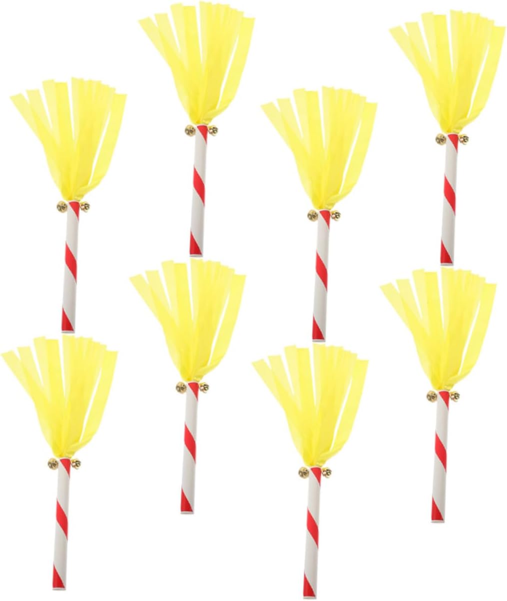 UPKOCH Kindergarten Party Favors Stick Blue Leading Pompoms Metallic Cheering Thunder Pompom Decor Sports Cheer