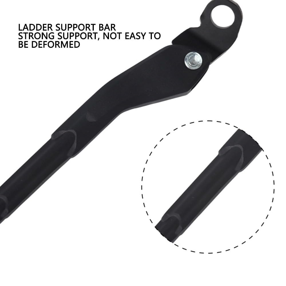 Pata De Cabra Bicicleta Soporte de Bicicleta aleación Aluminio Patada Lateral Ajustable Antideslizante for 22-29 Pulgadas