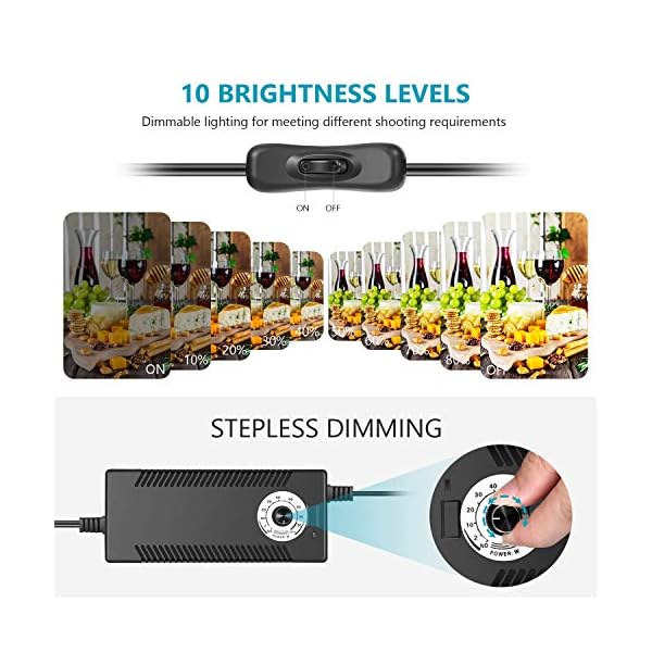 Neewer Professionelle Foto Lichtbox Set 32x32 Zoll einstellbare Helligkeit Studio Fotografie Beleuchtung Aufnahme Zelt… – Bild 6