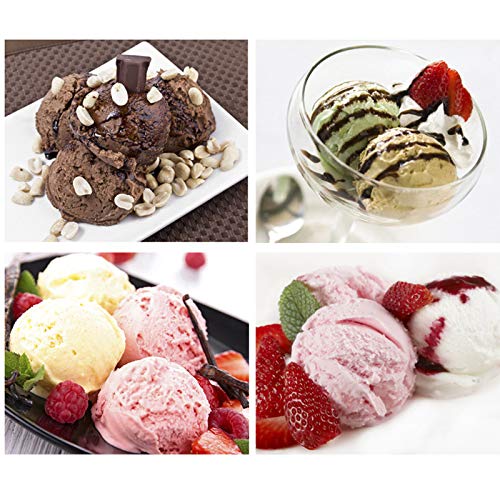 Ice Cream Scooper with Easy Trigger, Stainless Steel Ice Cream Scoops Trigger Include Large & Small Size, Perfect for Frozen Yogurt, Gelatos, Sundaesp (Sliver)