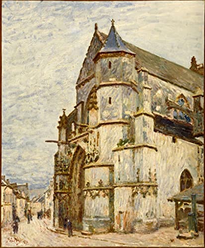 Affiches Église de Moret Sisley pour décorer un salon lumineux et chaleureux