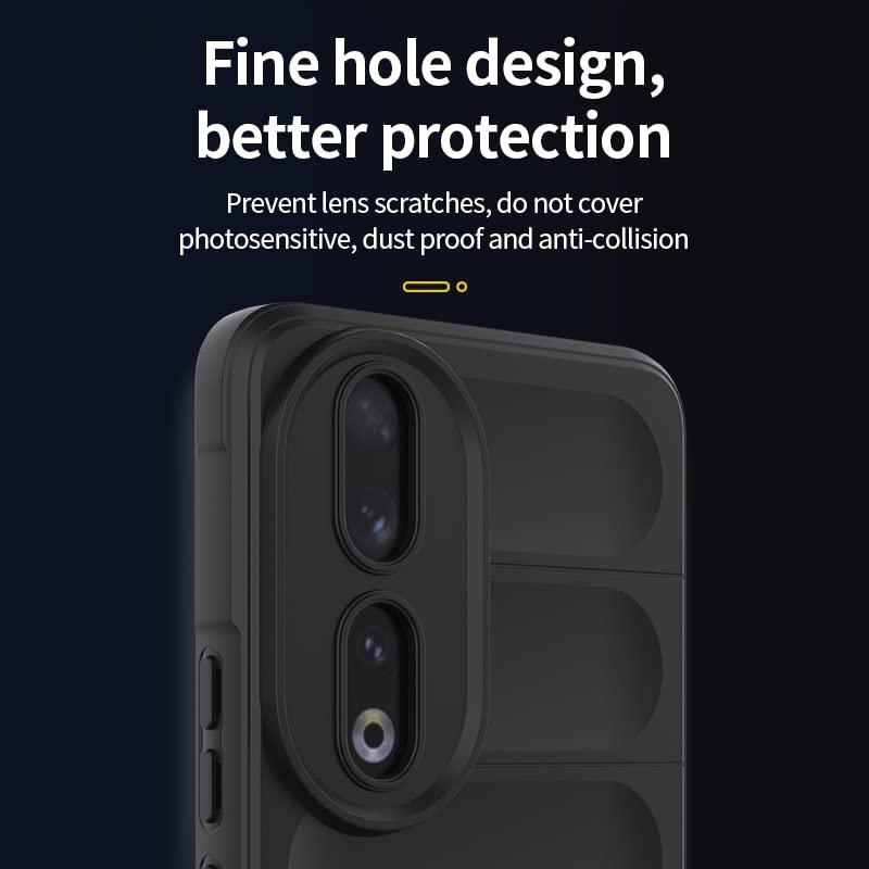 WOKEZ Fodral till Honor 90 5G – Mjukt TPU med Luftkudde, Lila
