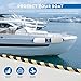 YLVERX 2-Pack Heavy Duty Boat Fenders with Ropes – Saltwater Resistant Rubber Marine Boat Bumpers for Docking, Pontoon & Yacht Protection