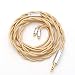 Produktbild Linsoul LSC08 6N OCC Single Crystal Copper HiFi Earphone Cable for AK100, AK120, AK240, DP-X1, DP-X1A, FIIO X5III, XDP-300R, KANN, BQEYZ Spring1 (3.5mm, 2pin 0.78, Gold)