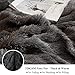 XeGe Plush Shaggy Duvet Cover Set, Luxury Ultra Soft Crystal Velvet Fluffy Bedding Sets 3 Pieces(1 Furry Faux Fur Comforter Cover + 2 Fuzzy Faux Fur Pillowcases), Zipper Closure(Queen, Dark Gray)