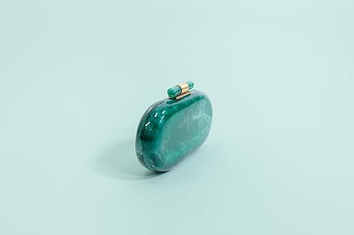Miniatura 2 de Ethereal Capsule Evening Clutch - Emerald Green