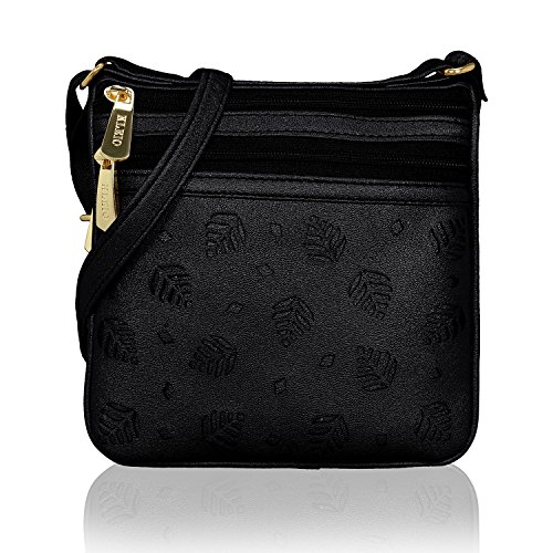 KLEIO Synthetic Leather Crossbody Sling for Women with Fabric Lining & Adjustable Shoulder Strap | Crossbody Bag for Girls for Everyday Use & to Carry Essentials In Travel & College