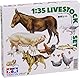 Tamiya 300035128-1:35 Diorama-Set Haustiere (18), Erdtöne