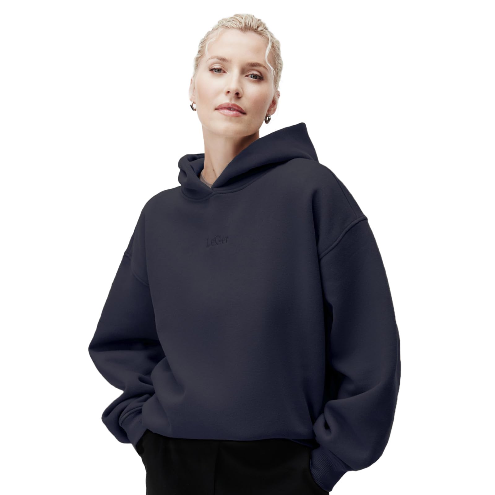 LeGer by Lena Gercke Abby damska bluza z kapturem, granatowy, 40
