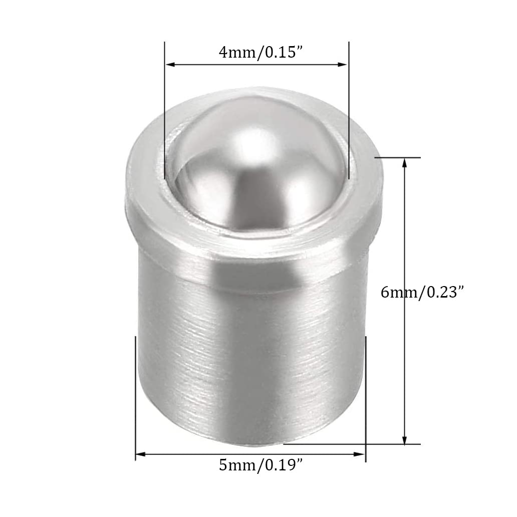 NACX Ball Plunger, Ball Detent, Spring Plunger Screw, 20Pcs (5 x 6, 25N)
