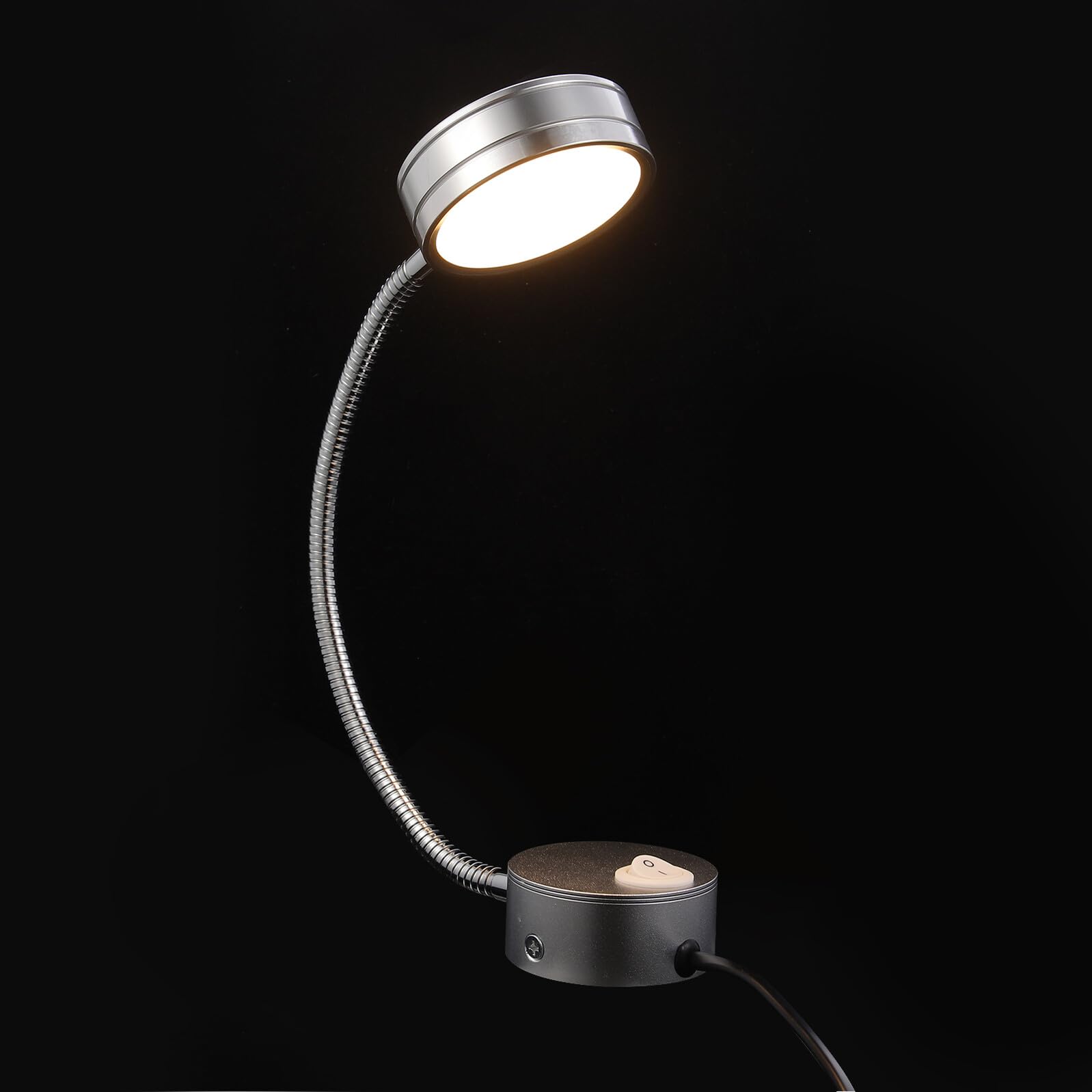 Ipetboom Lámpara de Lectura para Cama LED de Pared Cuello Flexible