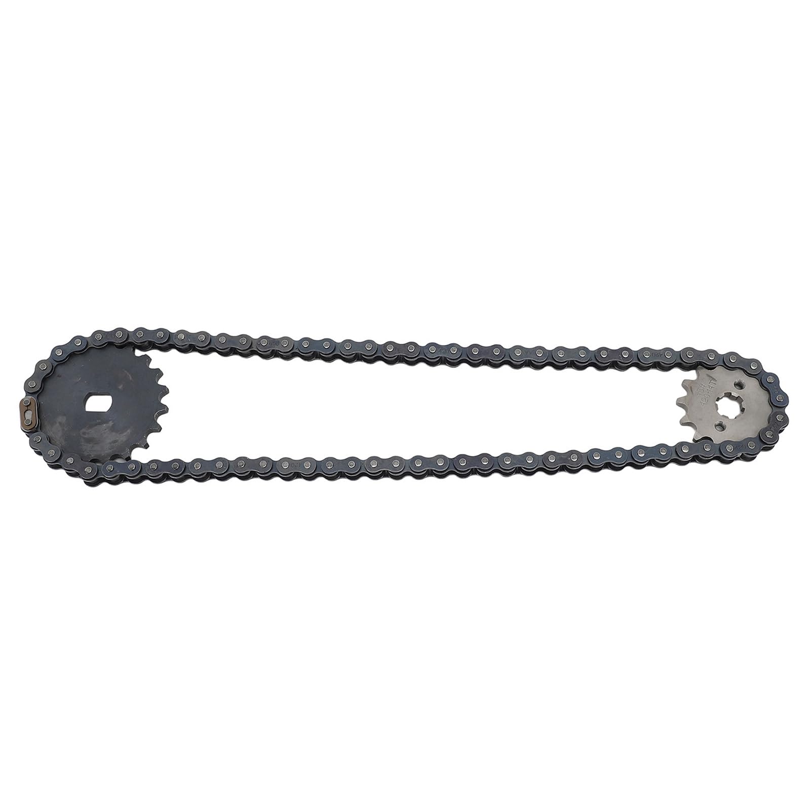 Juego de piñones de Cadena de transmisión para Motocicleta, piñón de transmisión Trasero 420 14T y Cadena de Motocicleta con Orificio en H de 20T, construcción de Acero Duradero