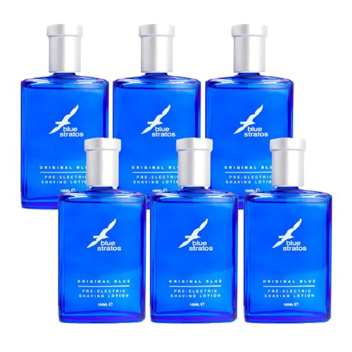 Lotion de rasage pré-électrique Blue Stratos effet rafraîchissant et anti-irritation