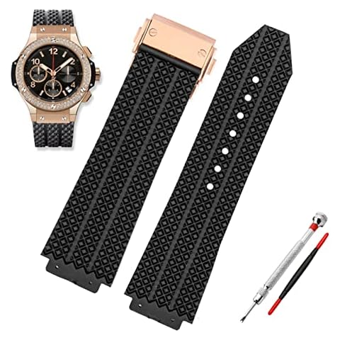 Correa de reloj de silicona YANBIN para hombre Hublot big bang de 25 * 19 mm Cover