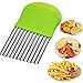 BESSIKON® 1 Stück Pommes Wellenmesser Kartoffelschneider, Gemüsehobel Edelstahl,Kartoffelchips Wellenschneider,Pommesschneider Schneider,Obst Gemüse Salat Pommes Frites,Wellenschnittmesser Messer