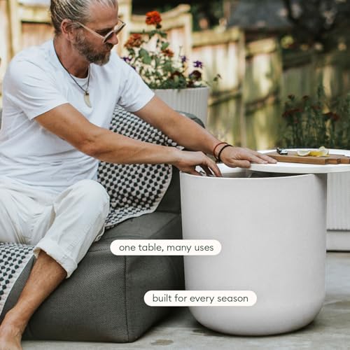 Image of Veradek Kona Cooler Side Table - Outdoor Cooler Table and Ice Chest