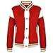 Produktbild A2Z 4 Kids Kinder Mädchen Jungen BASEBALL - B.B Plain Jacket 001 Red 5-6