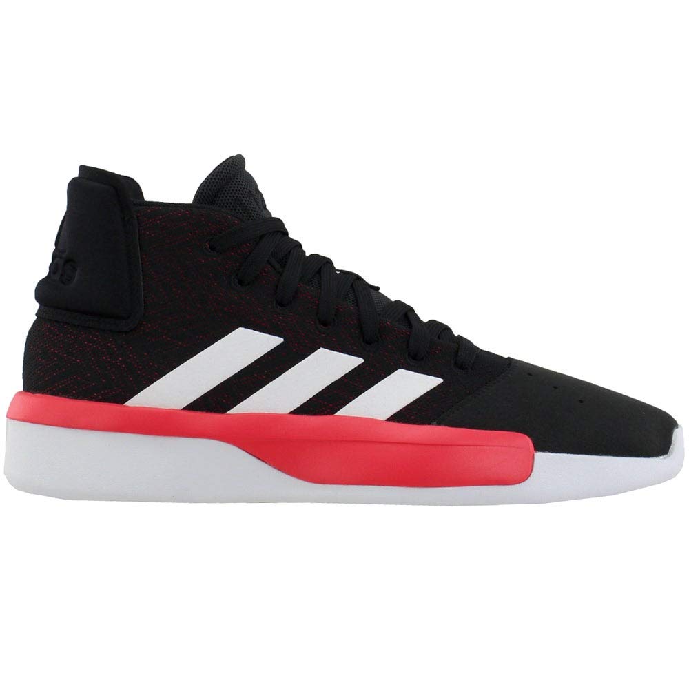 adidas Men's Pro Adversary 2019, Black/White/Shock red, 8 M US