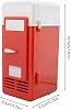 Small Fridge, Tiny Fridge For Bedrooms, USB Fridges Cooler, Beverage Drink Cans Cooler/Warmer Refrigerator, For Car, Travel, Drinks,Fruit, Food
