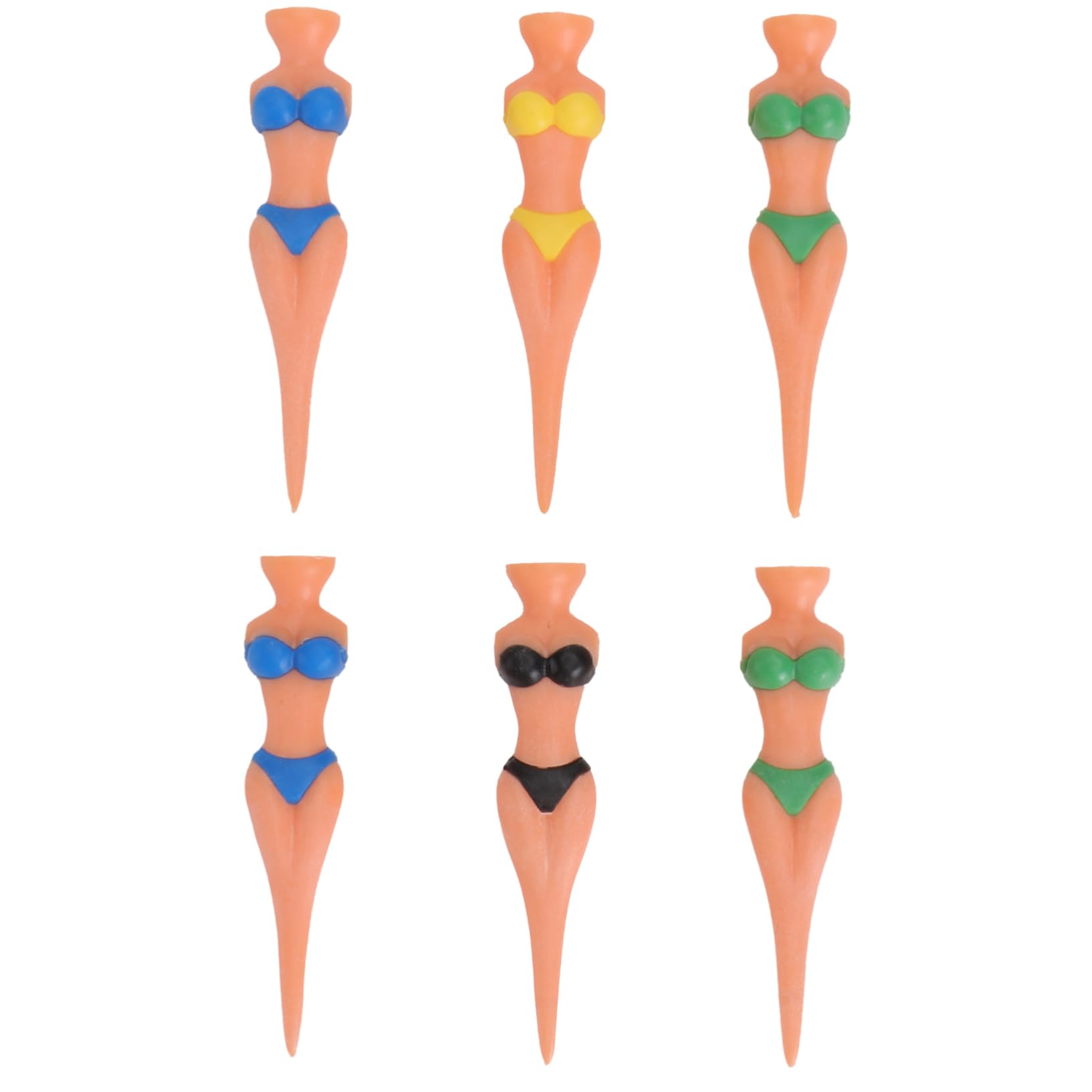 GANAZONO6pcs Womens Gofts Sports Bikini Outdoor Gifts Athletic Bikini Gifts in Bulk for Women Golf Tees Bikini