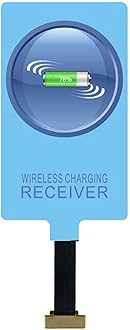 IVY QI Wireless Charging Receiver Adapter with Fast&Smart Microchip Technology for Samsung Galaxy A10/M10/J1/J3/J5/J7/A5/A6/A7/A8/Moto E6 E5 G5 Micro USB Type-A