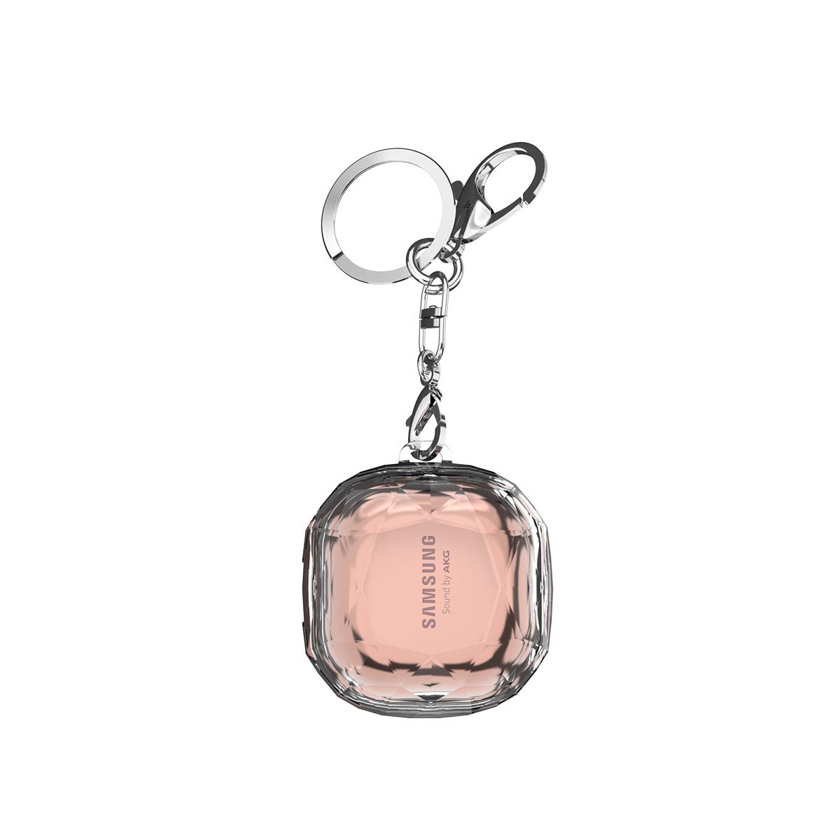 HIDAHE Samsung Galaxy Buds Live 2020 Case, Galaxy Buds Live Pro Skin 2021, Galaxy Buds Live Case, Cute Hard PC Shockproof Case Protective Cover with Keychain, Clear