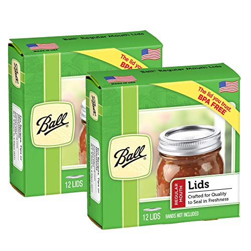 Ball Regular Mouth Jar Lids (2-Pack of 12)