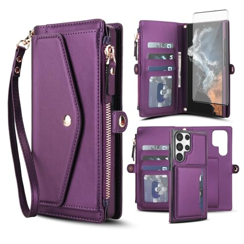 Coque portefeuille Samsung S22 Ultra 5G pour stopper le piratage et la perte de monnaie
