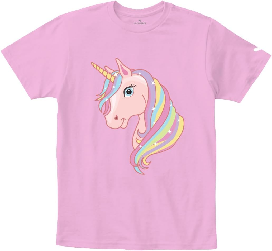 Just AdoreUnicorn Kids T-shirt, Unicorn tshirt for kids, Unicorn mulicolor printed tshirt