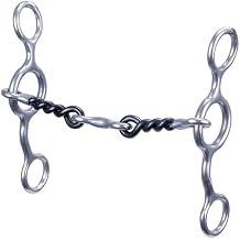 Reinsman 348 Junior Cowhorse Snaffle with Twisted Sweet Iron Dogbone; Stage B