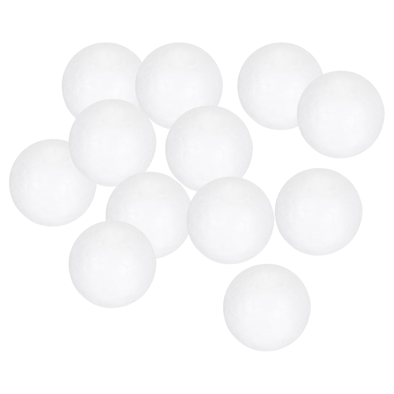MECCANIXITY White Foam Balls Round 1.25 Inch Model Polystyrene Spheres Craft Balls for Art Craft Household Projects and Party Decoration 30Pcs