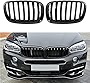 For BMW X5 E70 (2007-2013) X6 E71 (2008-2014) Front Bumper Kidney Grilles Grill Gloss Black Single Line