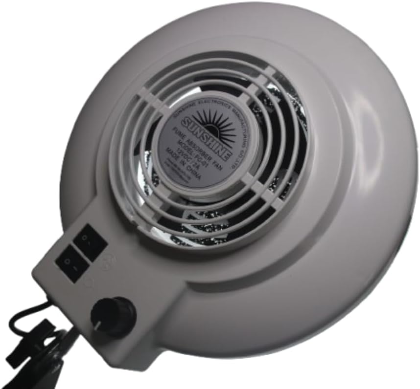 3-in-1 Solder Smoke Absorber Remover Fume Extractor Smoke Prevention Absorber DIY Working Fan - with Dimmable LED Light for Soldering Station