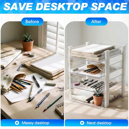 Soporte rectangular de almacenamiento de papel para eliminar el caos de folios en la oficina SiliFine 7