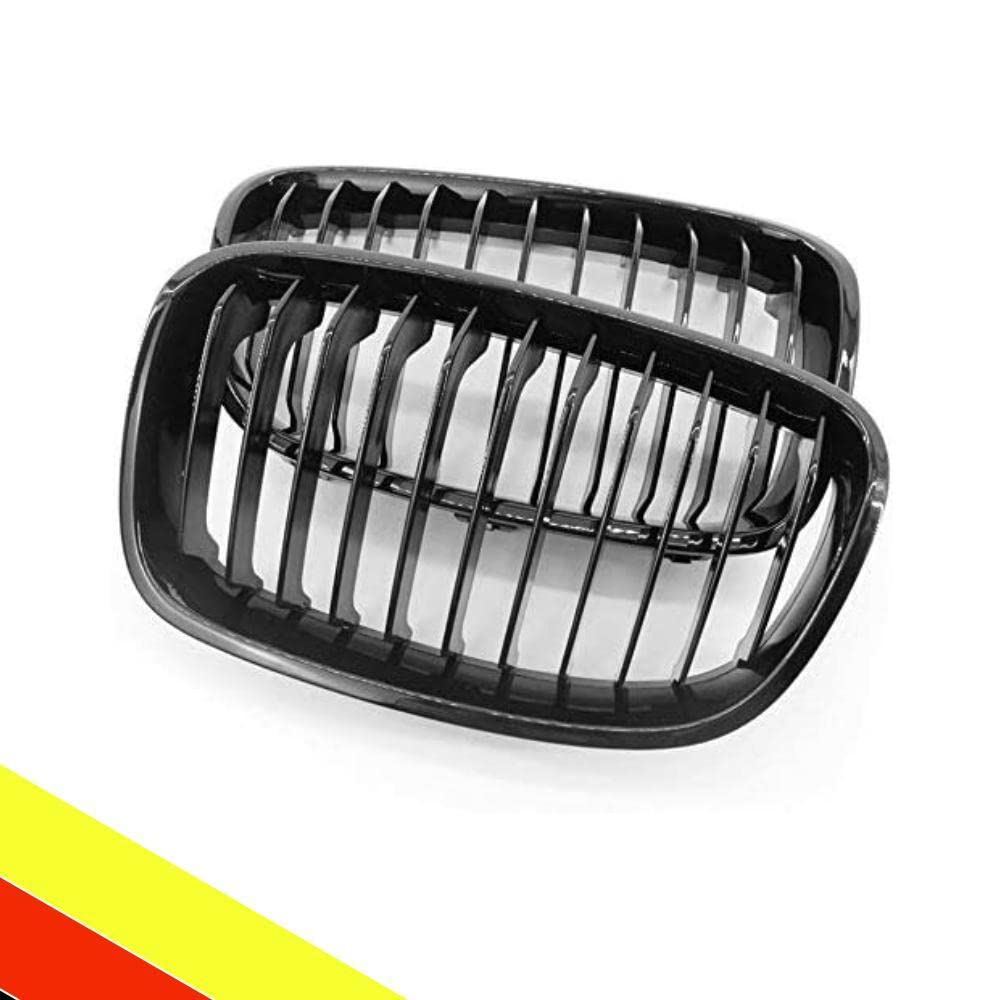 POETRYXIAO Rejilla de radiador Riñón Sport Black Gloss Single Bridge para BMW Serie 1 F20 F21 2011-2014, adecuado para tuning BMW
