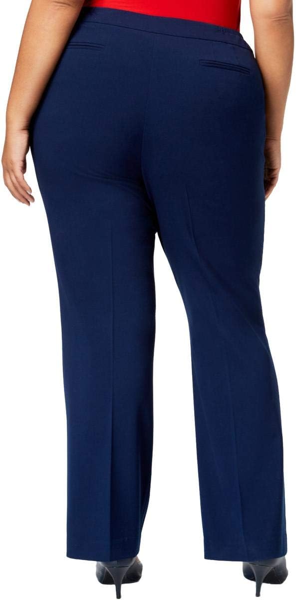 Anne Klein Womens Plus Flare Leg Pant