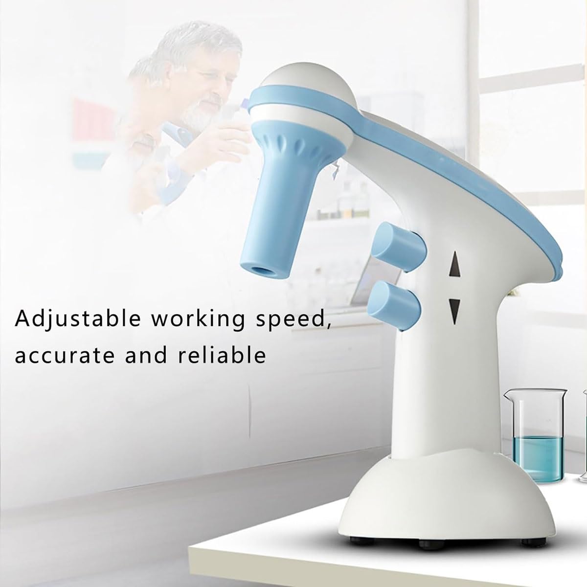Controllore Automatico Elettrico per Pipette da Laboratorio, velocità di Flusso Regolabile e 2 modalità di drenaggio per esperimenti di Laboratorio.