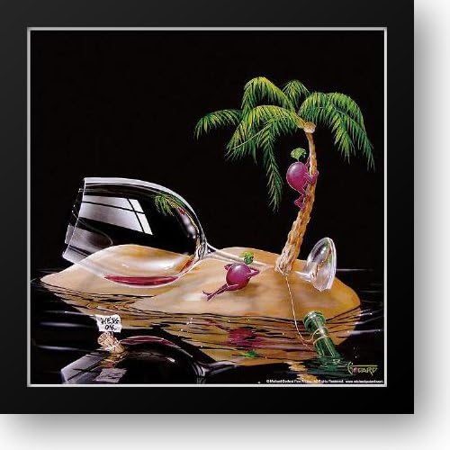 Lost In Paradise [Detail] 16x16 Framed Art Print by Godard, Michael