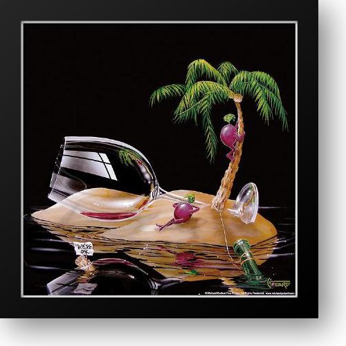 Lost In Paradise [Detail] 16x16 Framed Art Print by Godard, Michael