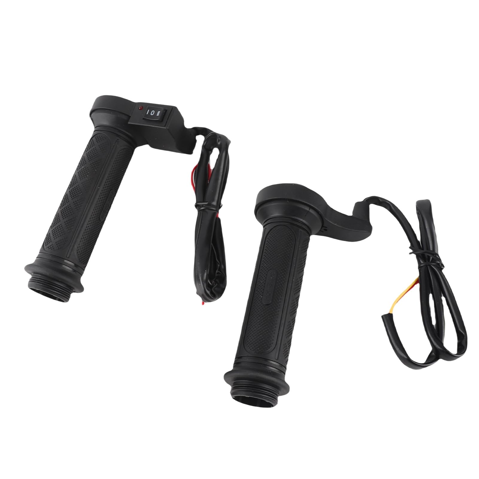 Manopole Moto, 1 Paio 22mm (7/8") Elettrico Riscaldato Caldo Manopole Manubrio per Moto/Bici/ATV, Plastica, Nero