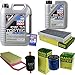 Produktbild QR-PARTS 69350216 Filter Set Inspektionspaket 6 Liter Liqui Moly Motoröl Top Tec 4600 5W-30 MANN-FILTER Innenraumfilter Kraftstofffilter Luftfilter Ölfilter