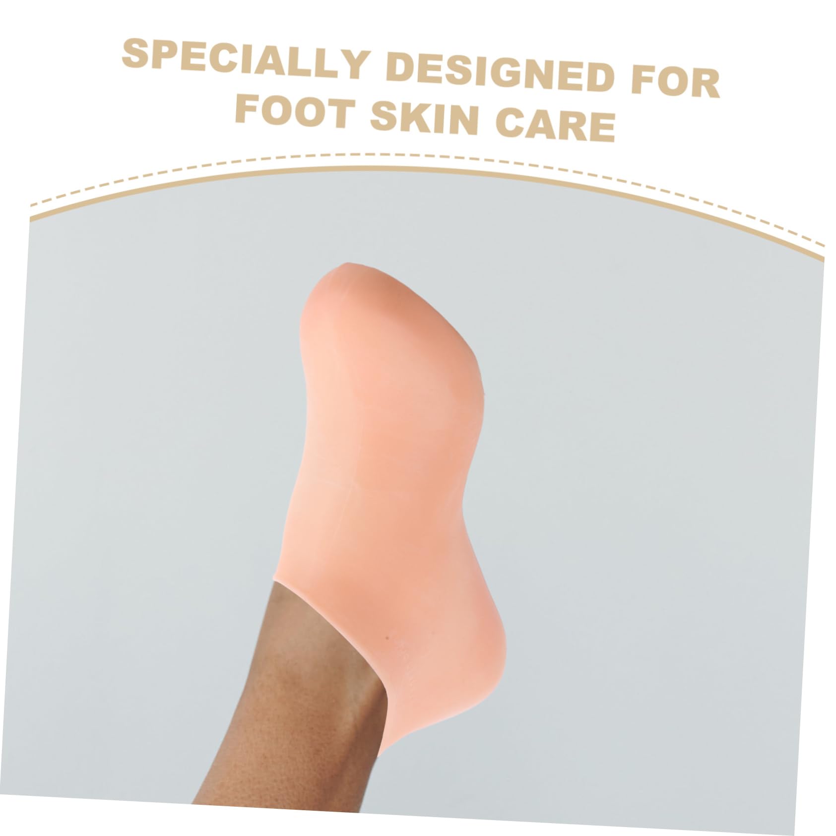 SOESFOUFU Girls Moisturizing Socks 2 Pairs Exfoliating Spa Socks Women's Foot Cover