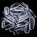 Makartt Oval Nails Tips Perfect Length Clear Full Cover Acrylic False Nails 10 Sizes 500pcs For Nail Salons and DIY Nail Art