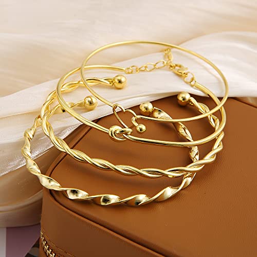 Image of Shining Diva Fashion Stylish Multilayer Gold Plated Bangle Bracelet for Women and Girls