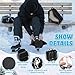 Liliful 8 Pcs Skate Guards Skate Blade Protector Covers Towel Ice Inline Bag Set Ice Guards for Adult Hockey Winter Supply(Black,White)