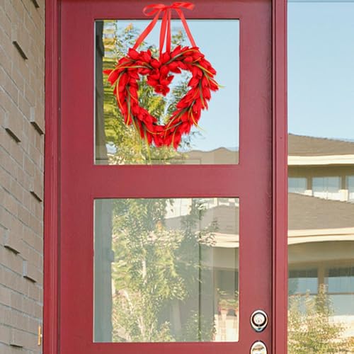 Couronne de porte Saint-Valentin décoration cœur pour café - 3